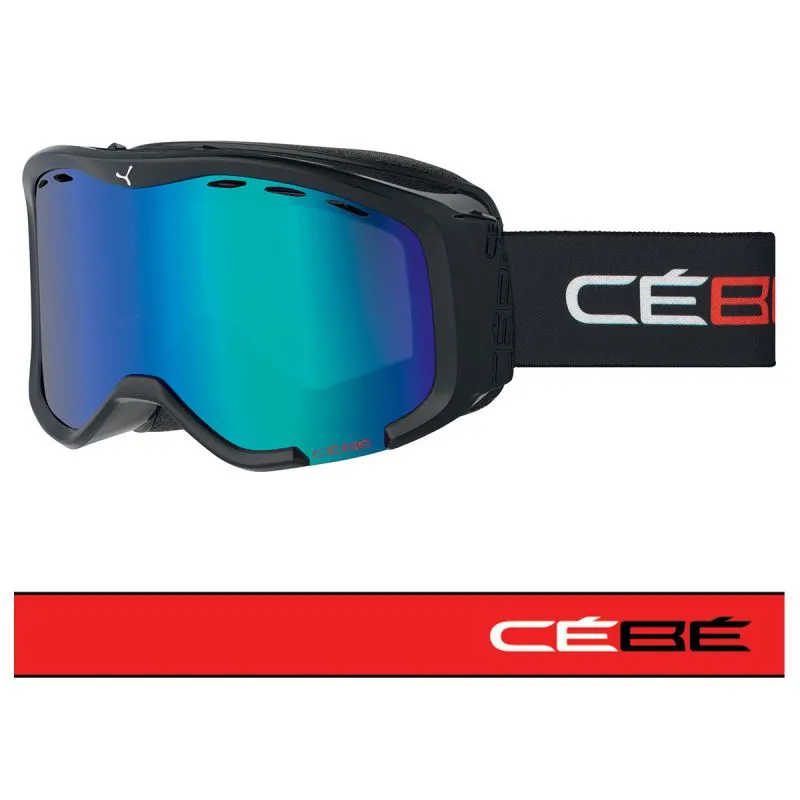 Máscara de esquí Cébé Cheeky (Negro Rojo) Niño