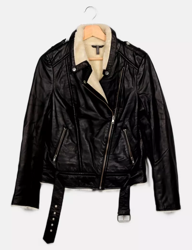 Naf Naf Chaqueta biker Polipiel