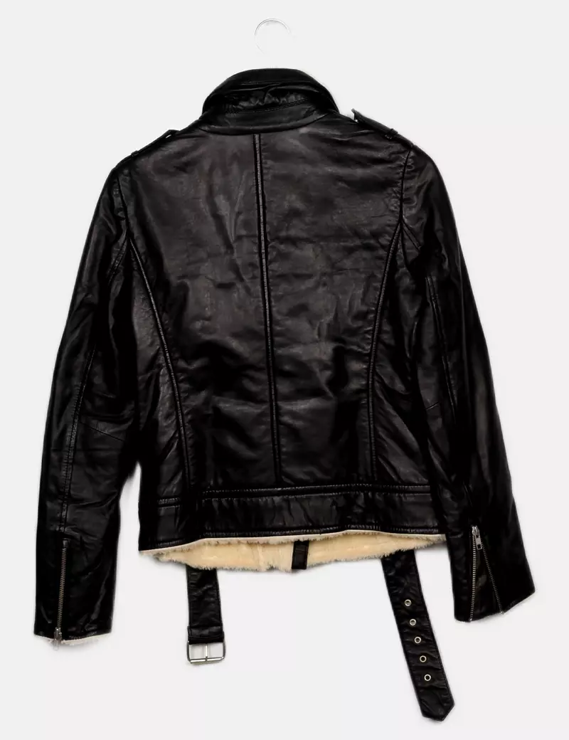Naf Naf Chaqueta biker Polipiel
