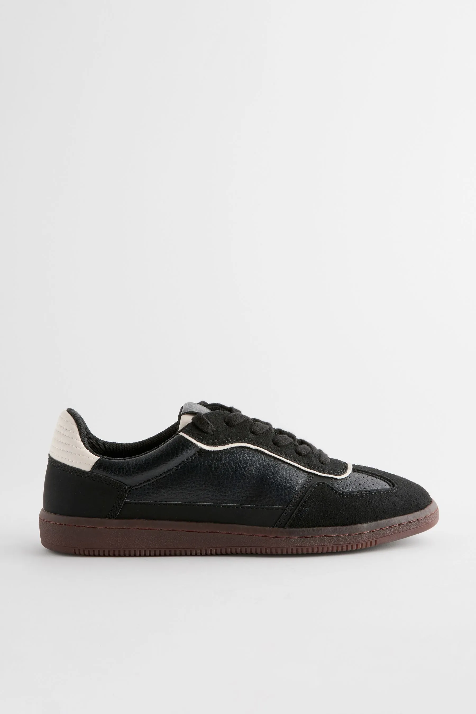 NEGRO  FOREVER COMFORT® SLIM LACE UP TRAINERS