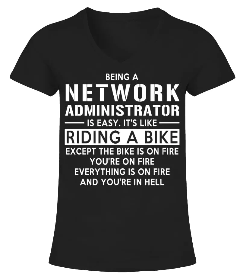 NETWORK ADMINISTRATOR  LIMITED EDITION CAMISETA CUELLO PICO MUJER