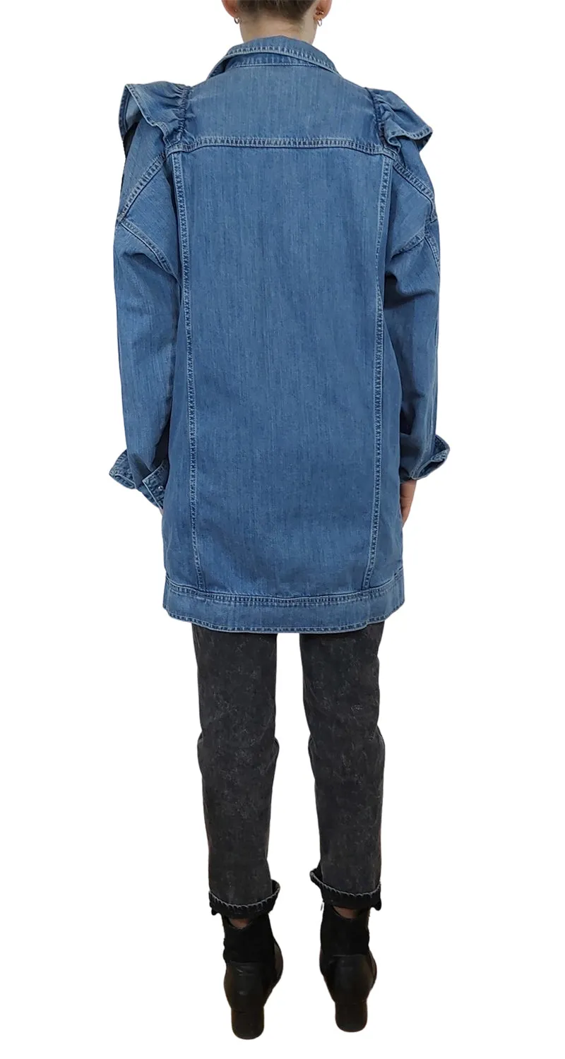 NEUTRO Chaqueta Denim Oversize Volantes