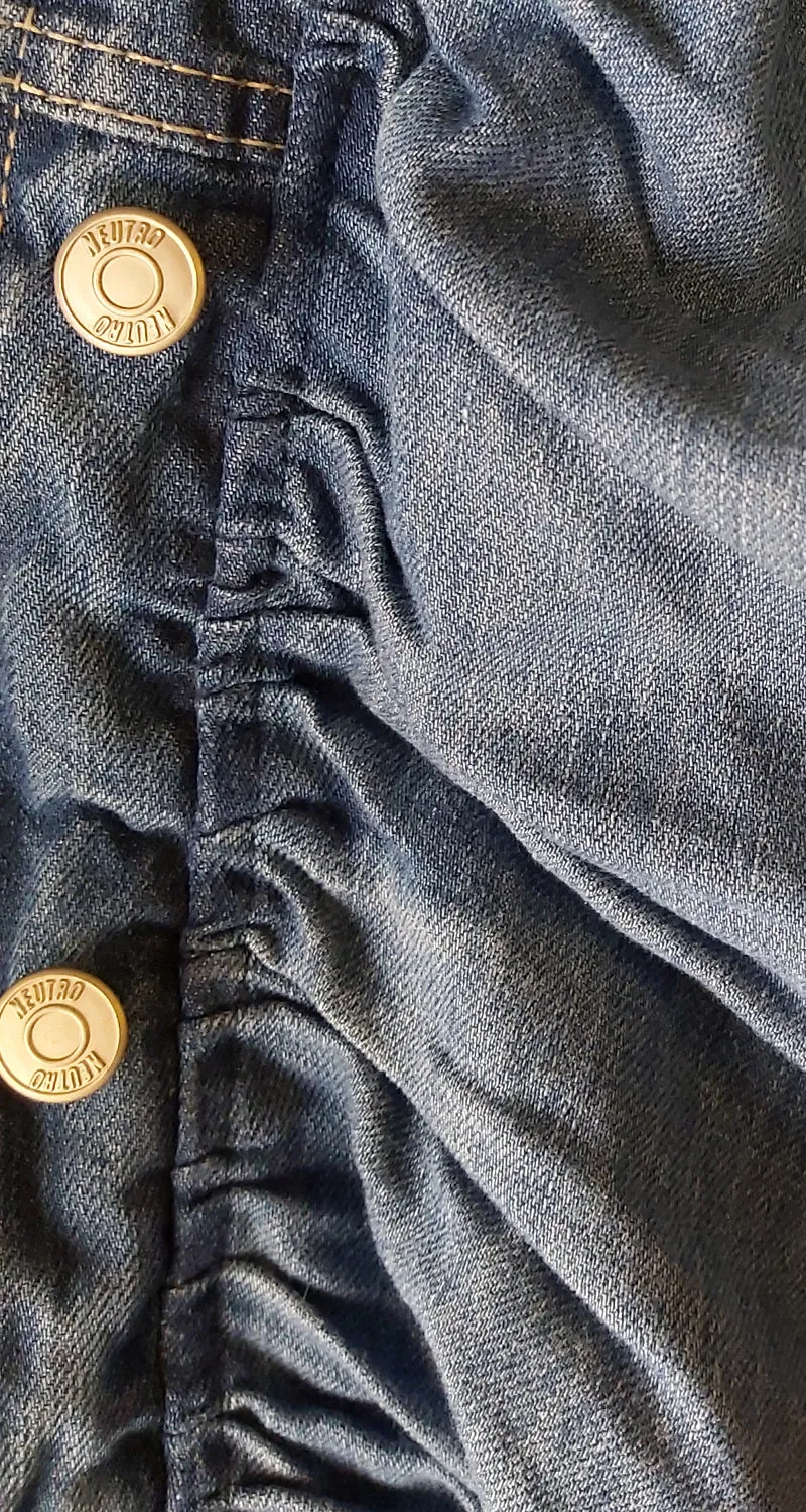 NEUTRO Chaqueta Denim Oversize Volantes