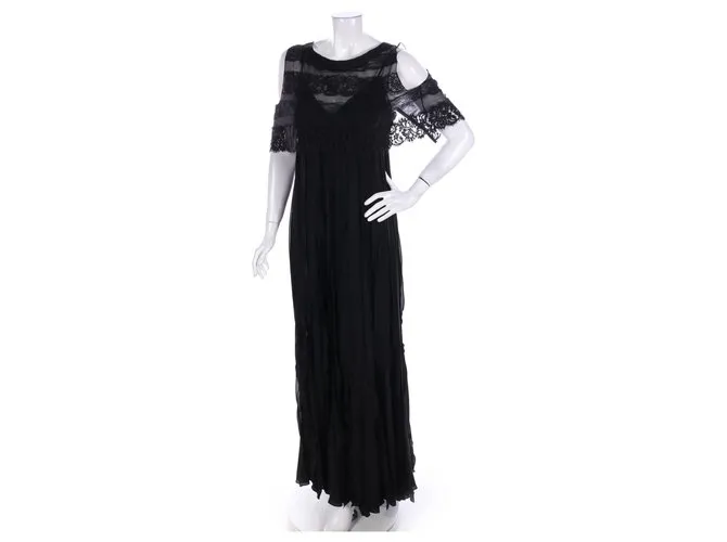 Nina Ricci Vestidos Negro 