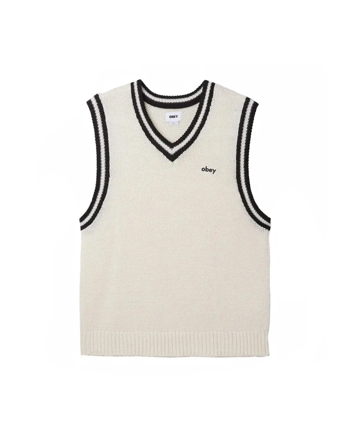 OBEY ALDEN SWEATER VEST UNBLEACHED