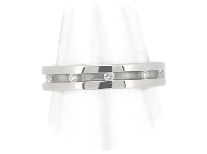 Otras joyas & Other Stories 4℃ Anillo de diamantes, Platino PT950, tamaño 9, De las mujeres, plata, Seminuevo en excelentes 