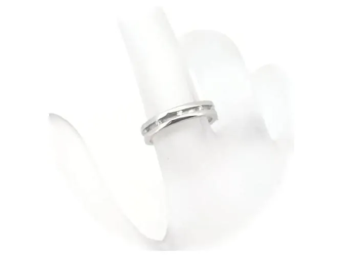 Otras joyas & Other Stories 4℃ Anillo de diamantes, Platino PT950, tamaño 9, De las mujeres, plata, Seminuevo en excelentes 