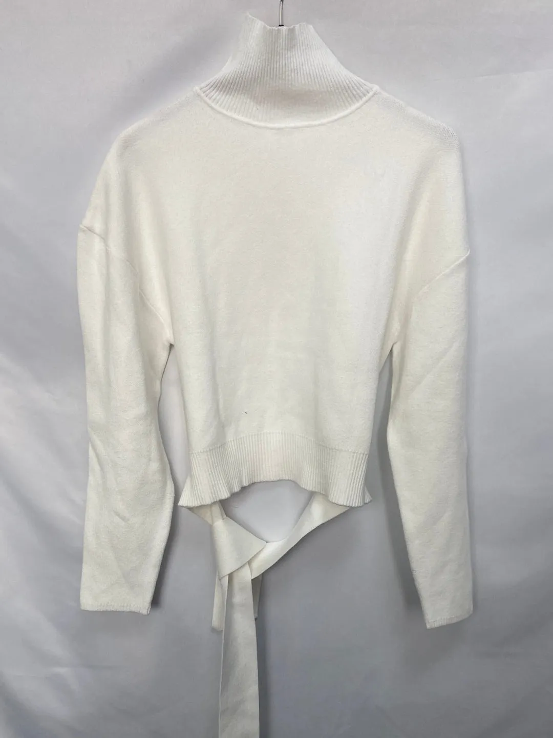 OTRAS.Jersey blanco de punto cuello Perkins T.s