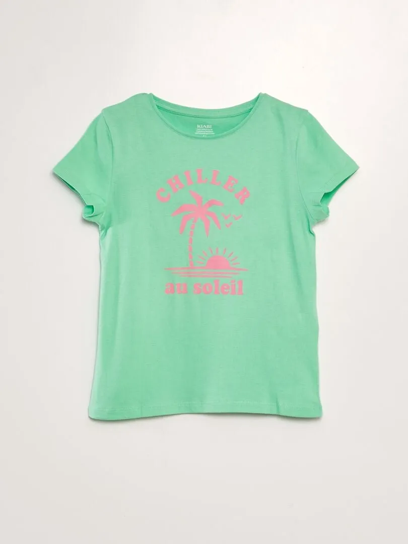 PACK DE 2 CAMISETAS CON MENSAJE  ROSA