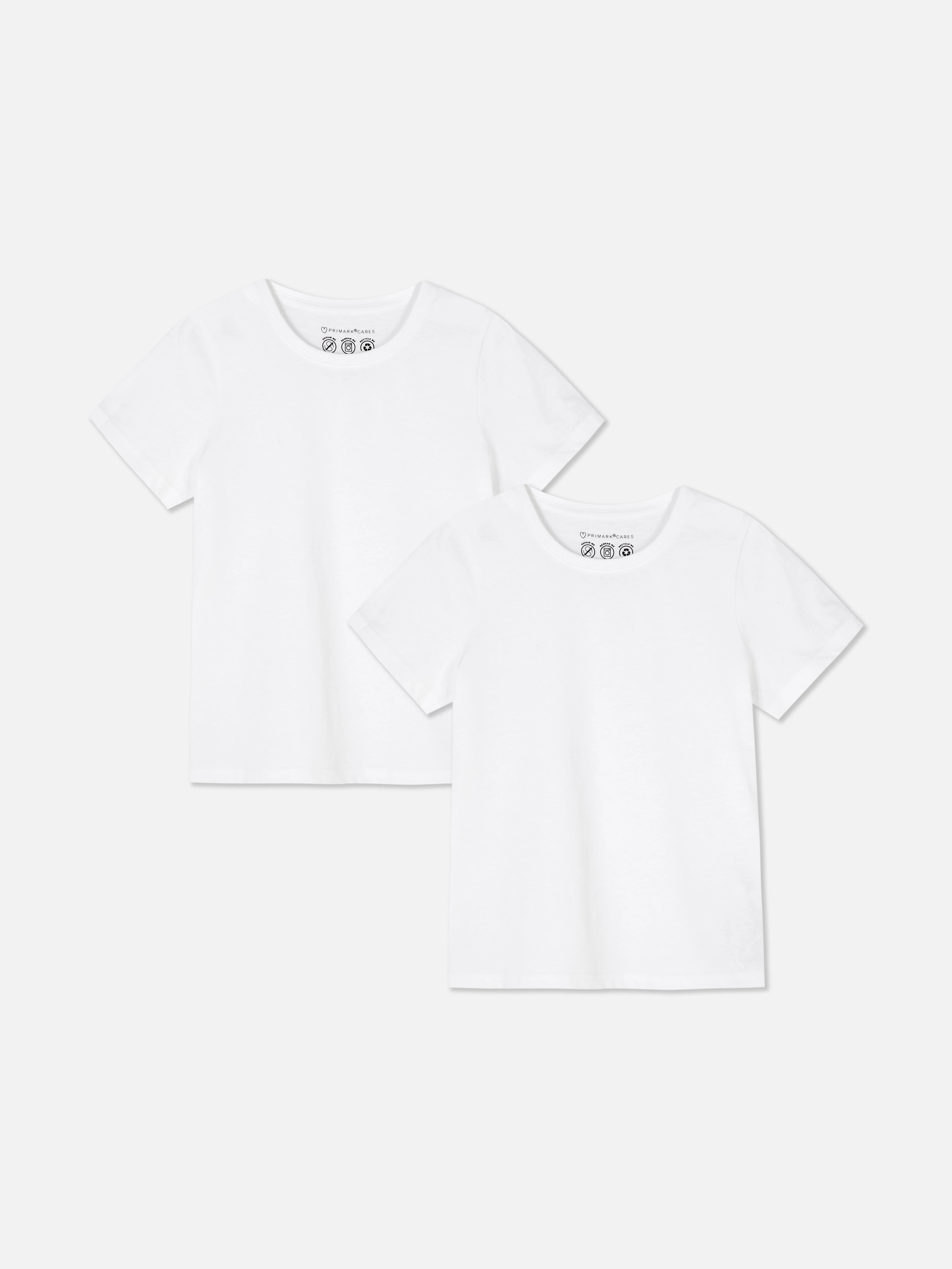 Pack de 2 camisetas escolares de manga corta