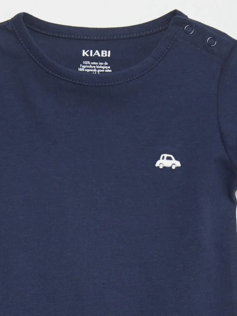PACK DE 2 CAMISETAS LISAS  AZUL