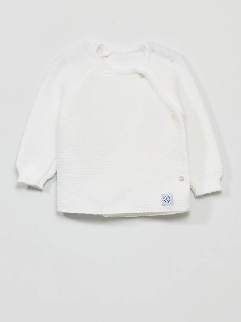 PACK DE 2 CAMISETAS 'MANUFACTURE DE LAYETTE'  FABRICADO EN FRANCIA  BLANCO
