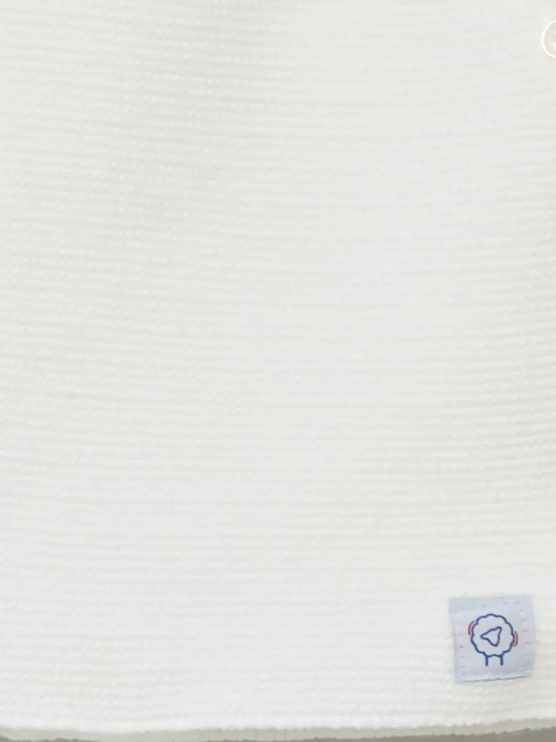 PACK DE 2 CAMISETAS 'MANUFACTURE DE LAYETTE'  FABRICADO EN FRANCIA  BLANCO
