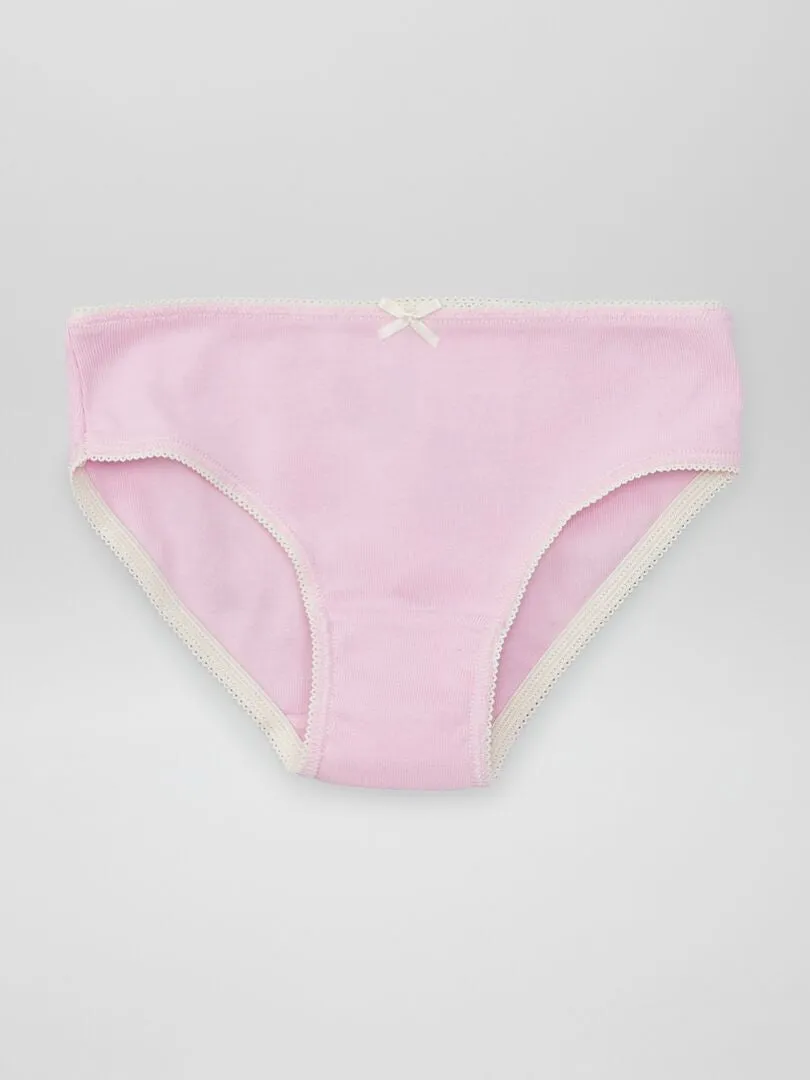 PACK DE 3 BRAGUITAS DE FANTASíA  PURPURA