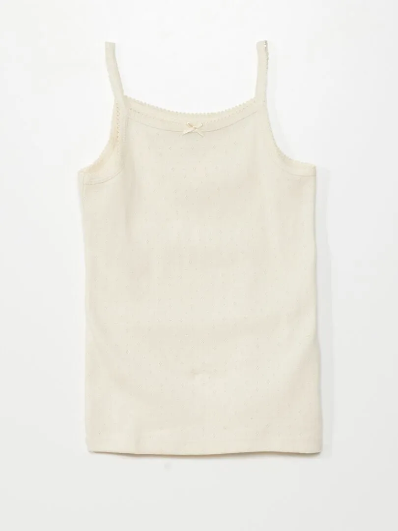 PACK DE 3 CAMISETAS DE TIRANTES DE PUNTO  ROSA