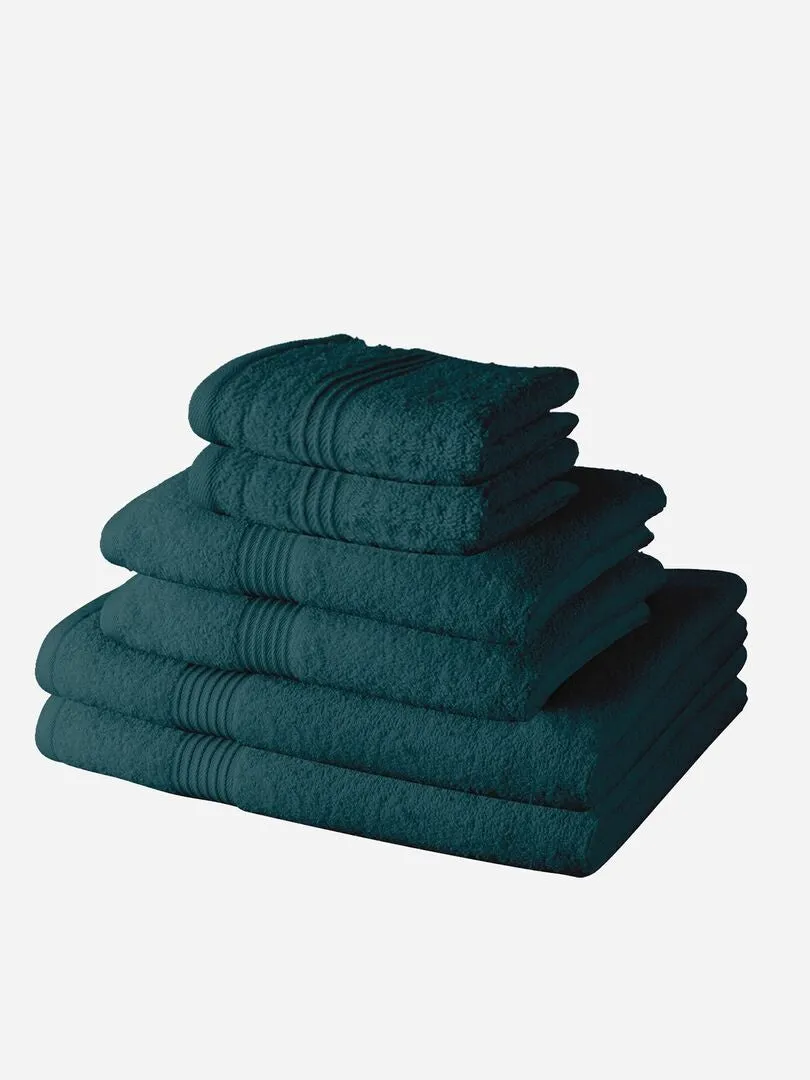 PACK DE 6 TOALLAS PEQUEñAS + TOALLAS GRANDES  AZUL
