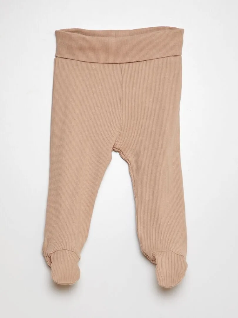 PACK DE LEGGINGS DE ALGODóN   2 PIEZAS  MARRON