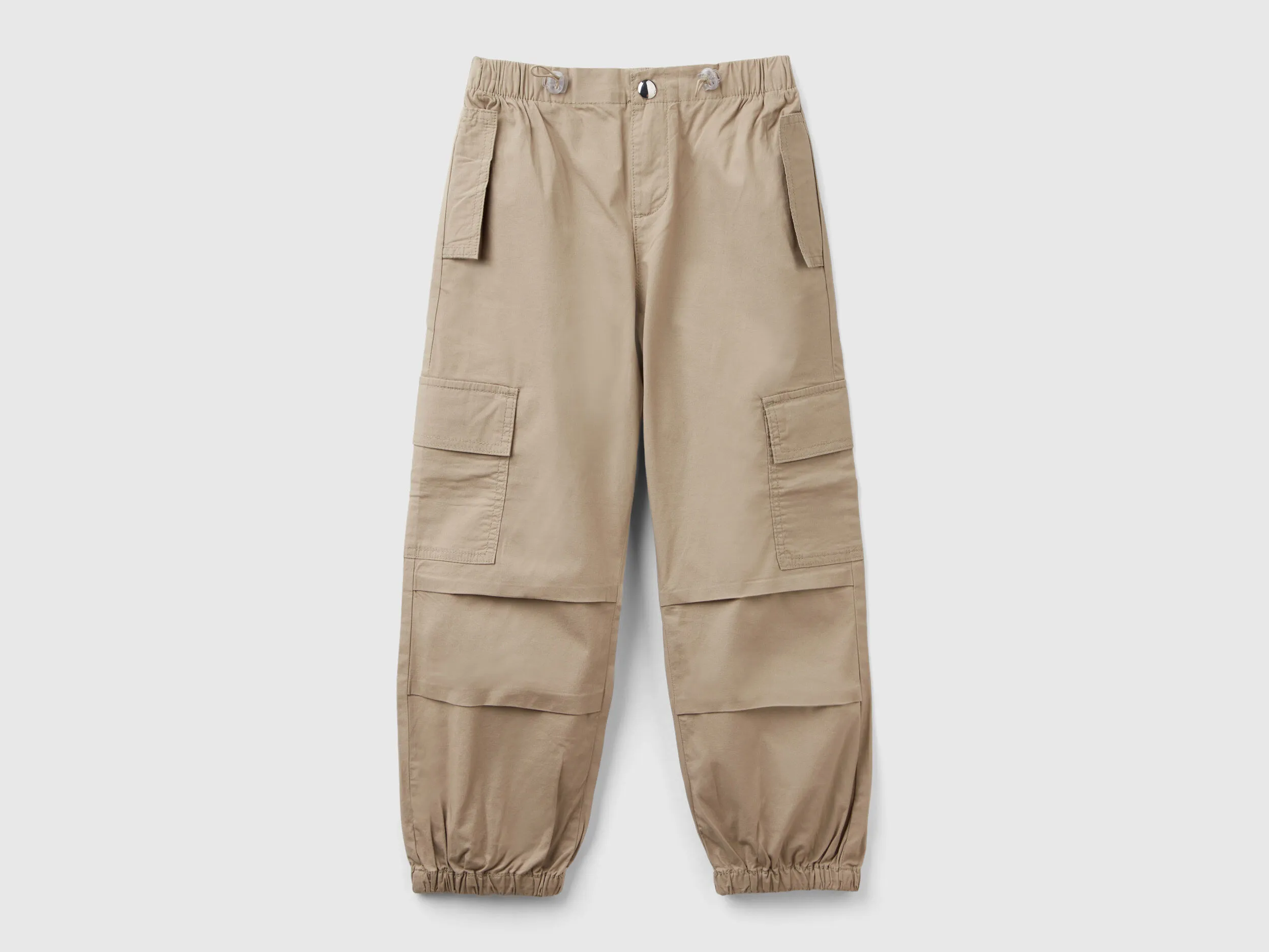 Pantalón cargo de algodón elástico
