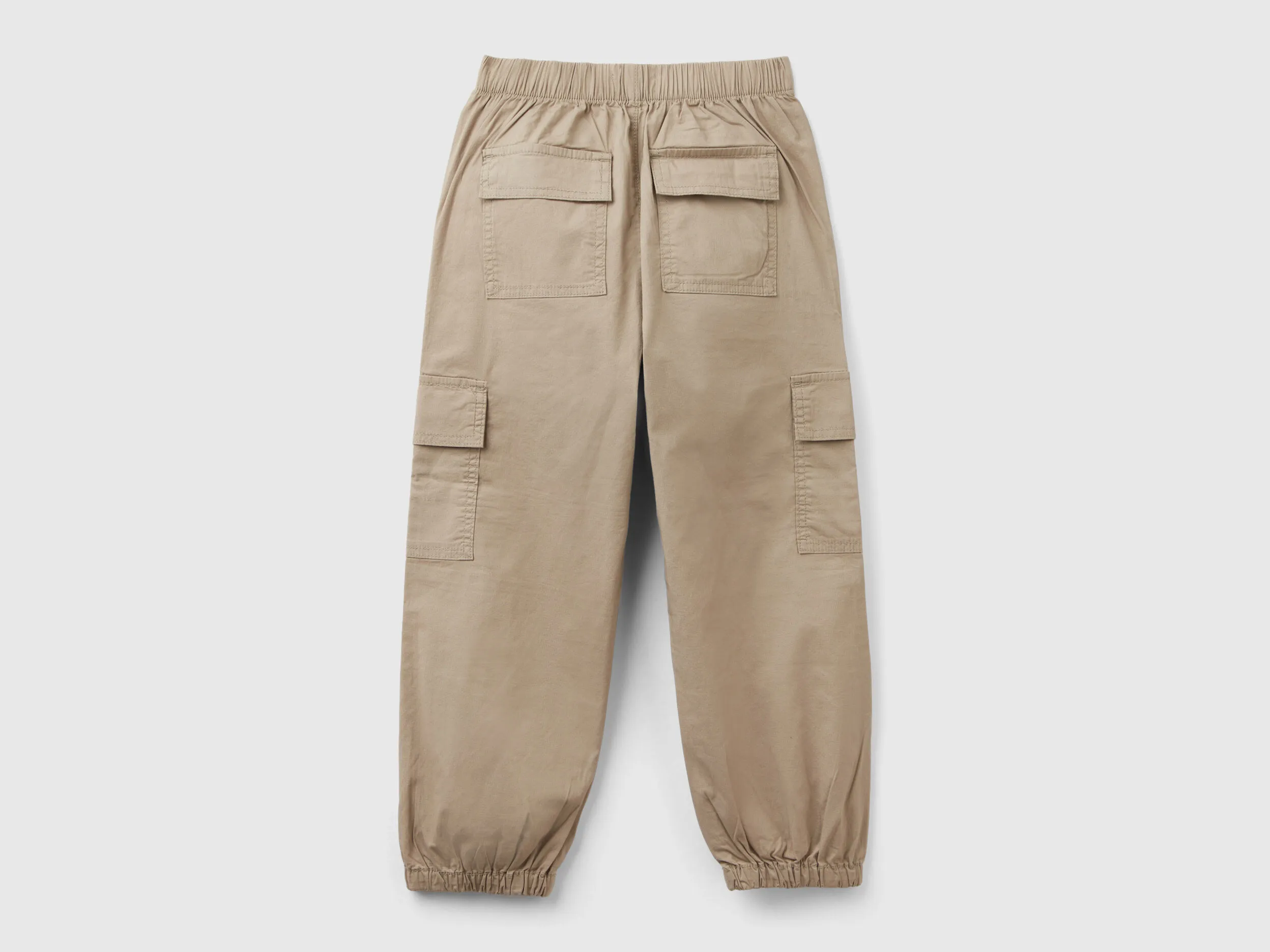 Pantalón cargo de algodón elástico