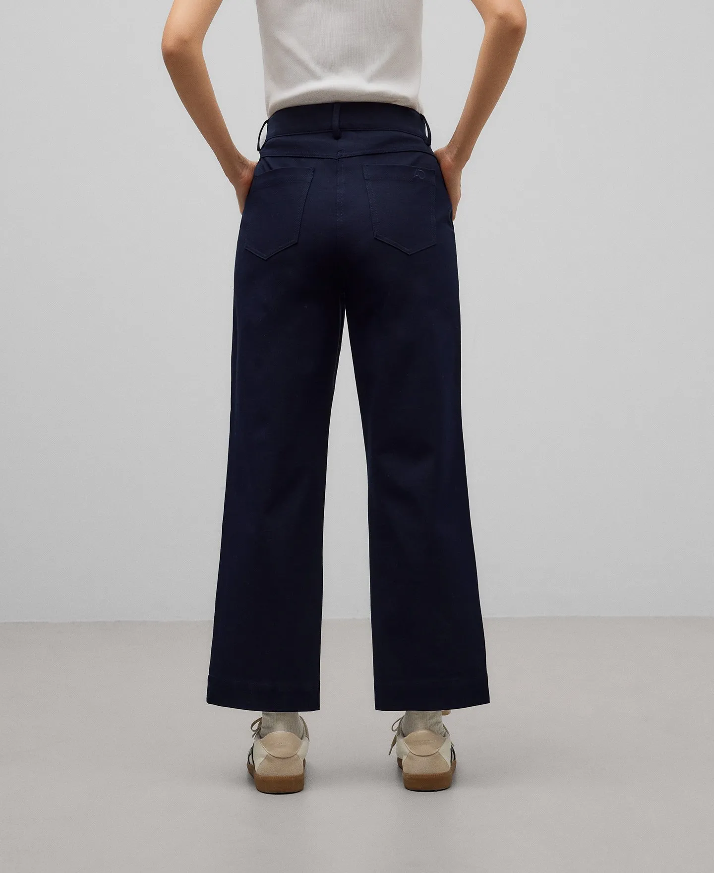 Pantalón chino algodón mujer