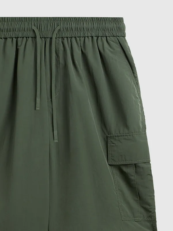Pantalones cargo casuales sueltos con bolsillo liso para hombre
