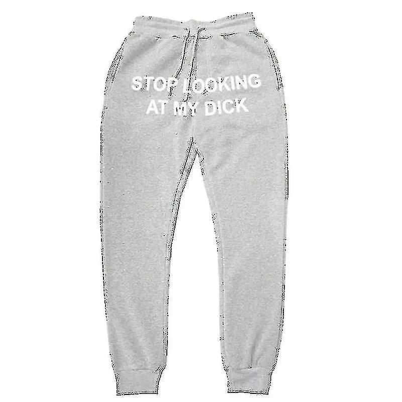 Pantalones casuales casuales con impresión de letras para hombres y mujeres Pantalones deportivos sueltos de cintura alta con co