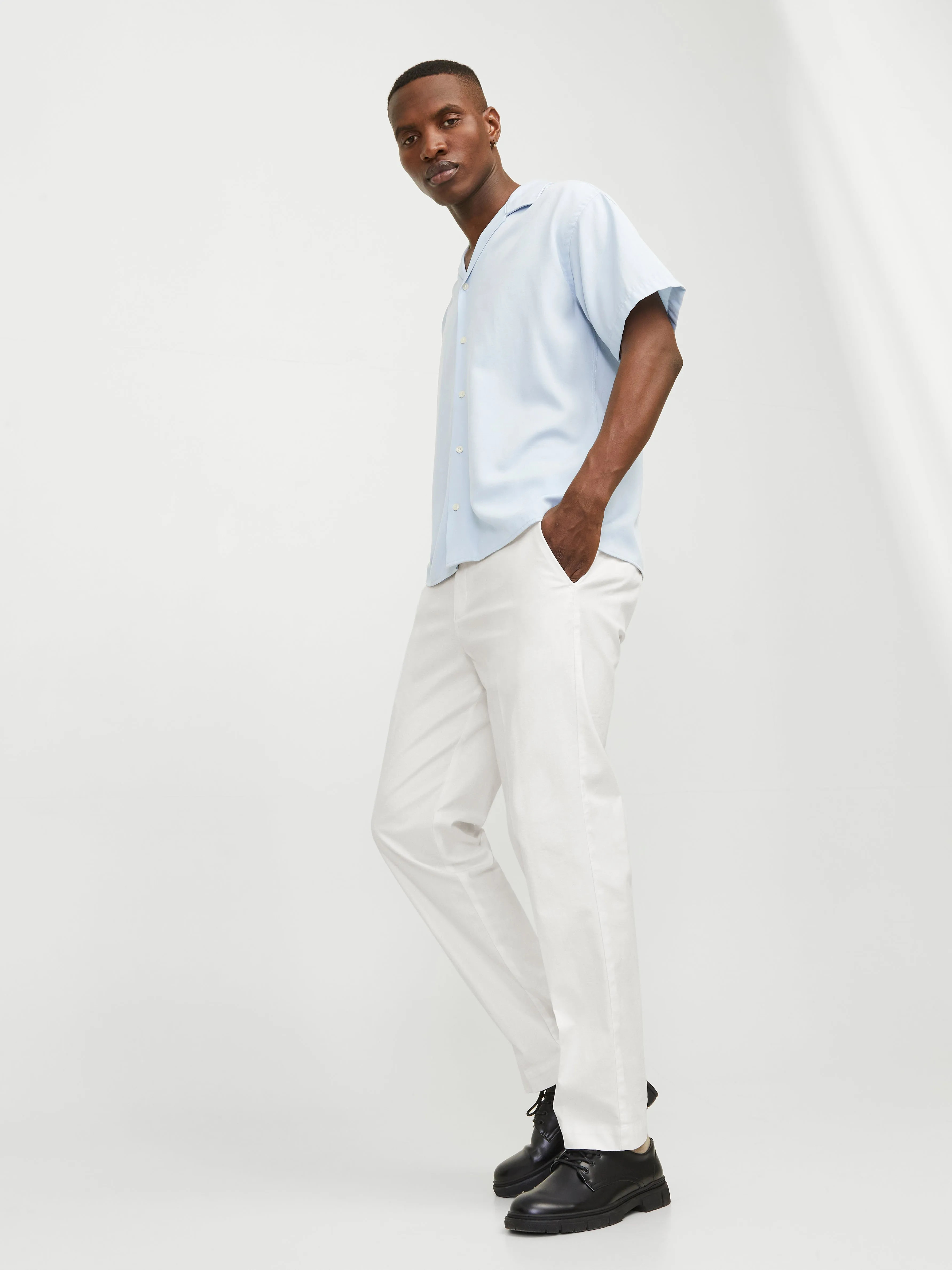 Pantalones chinos Corte relaxed | Blanco | Jack & Jones®