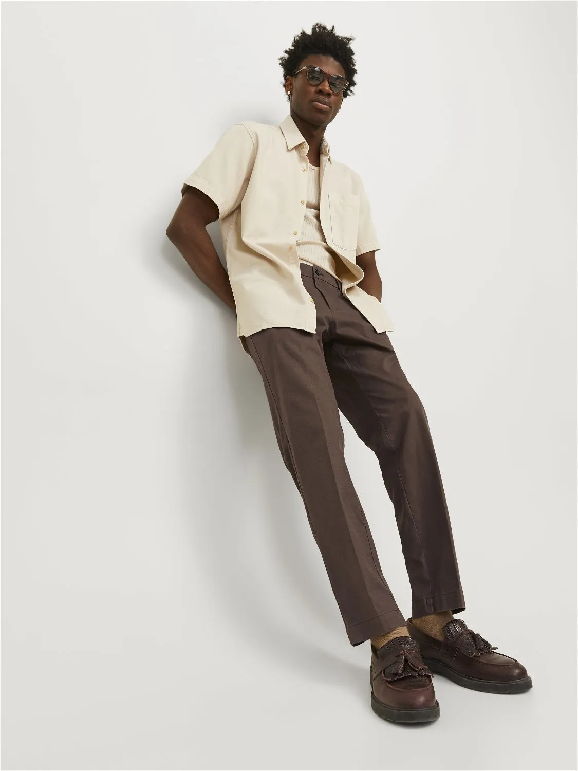 Pantalones chinos Corte relaxed | Marrón oscuro | Jack & Jones®