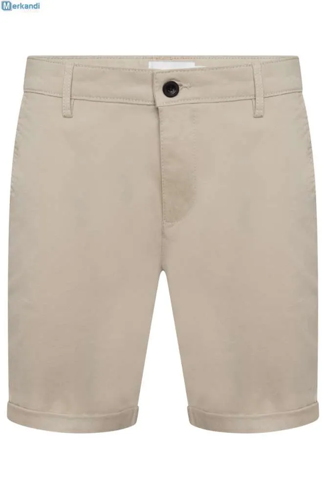 Pantalones cortos chinos para hombre Pantalones cortos de combate de carga 100% algodón casuales
