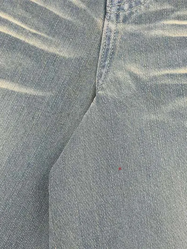 pantalones cortos de mezclilla rectos casuales sueltos para hombres