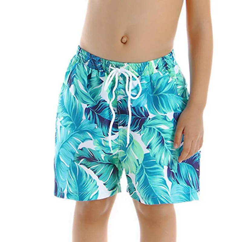Pantalones cortos de playa con estampado para niños Pantalones casuales repelentes al agua para niños con cintura elástica para 