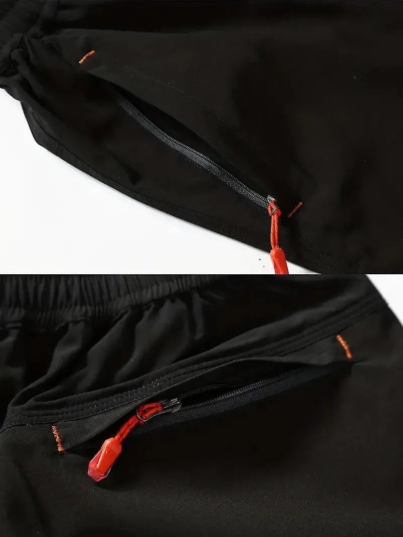 Pantalones cortos deportivos con cordón de seda de hielo para hombres, pantalones casuales transpirables que absorben la humedad