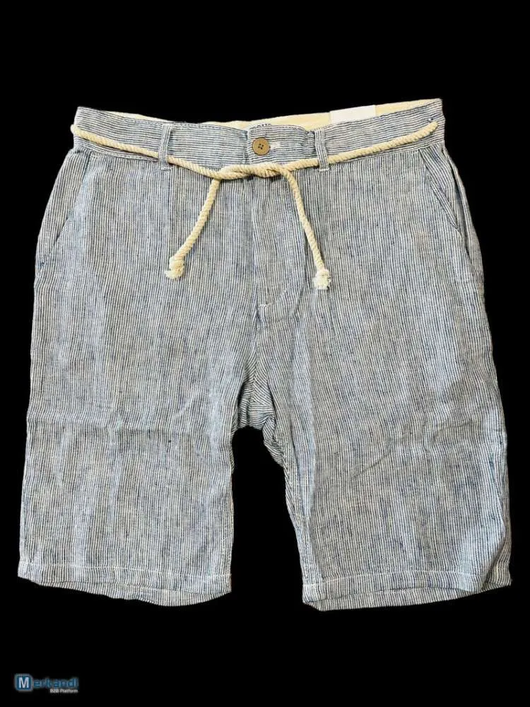 Pantalones cortos para hombre Verano de algodón medio pantalón jeans casuales pantalones cortos de combate cargo