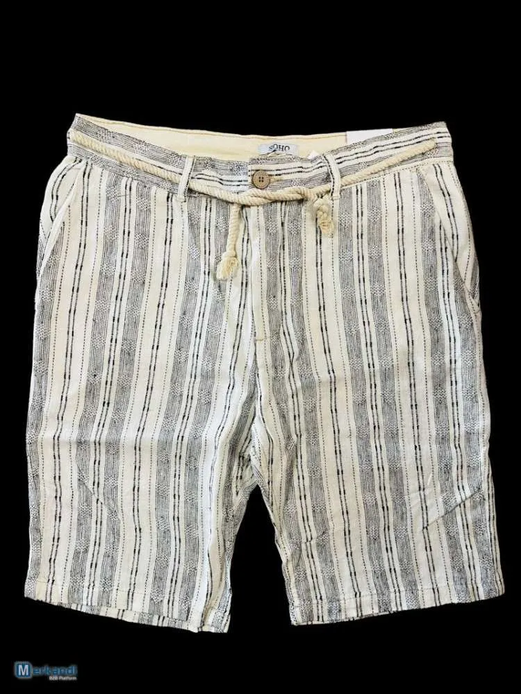 Pantalones cortos para hombre Verano de algodón medio pantalón jeans casuales pantalones cortos de combate cargo