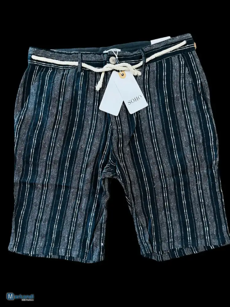 Pantalones cortos para hombre Verano de algodón medio pantalón jeans casuales pantalones cortos de combate cargo