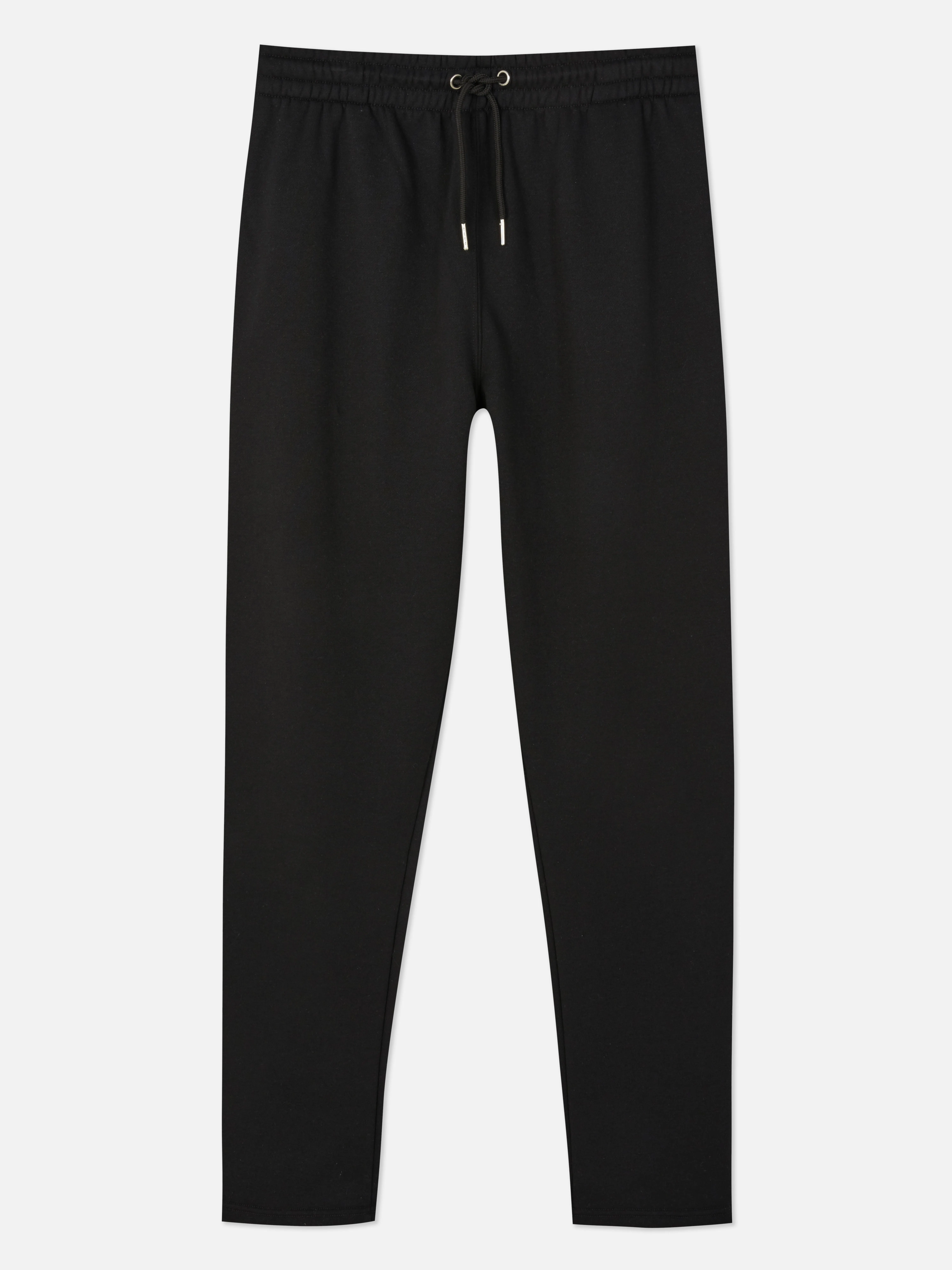 Pantalones de chándal negros de pernera recta