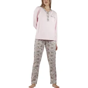 Pantalones de pijama top manga larga Made With Love