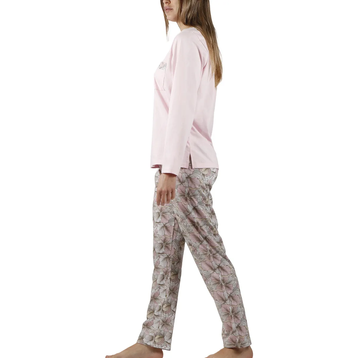 Pantalones de pijama top manga larga Made With Love