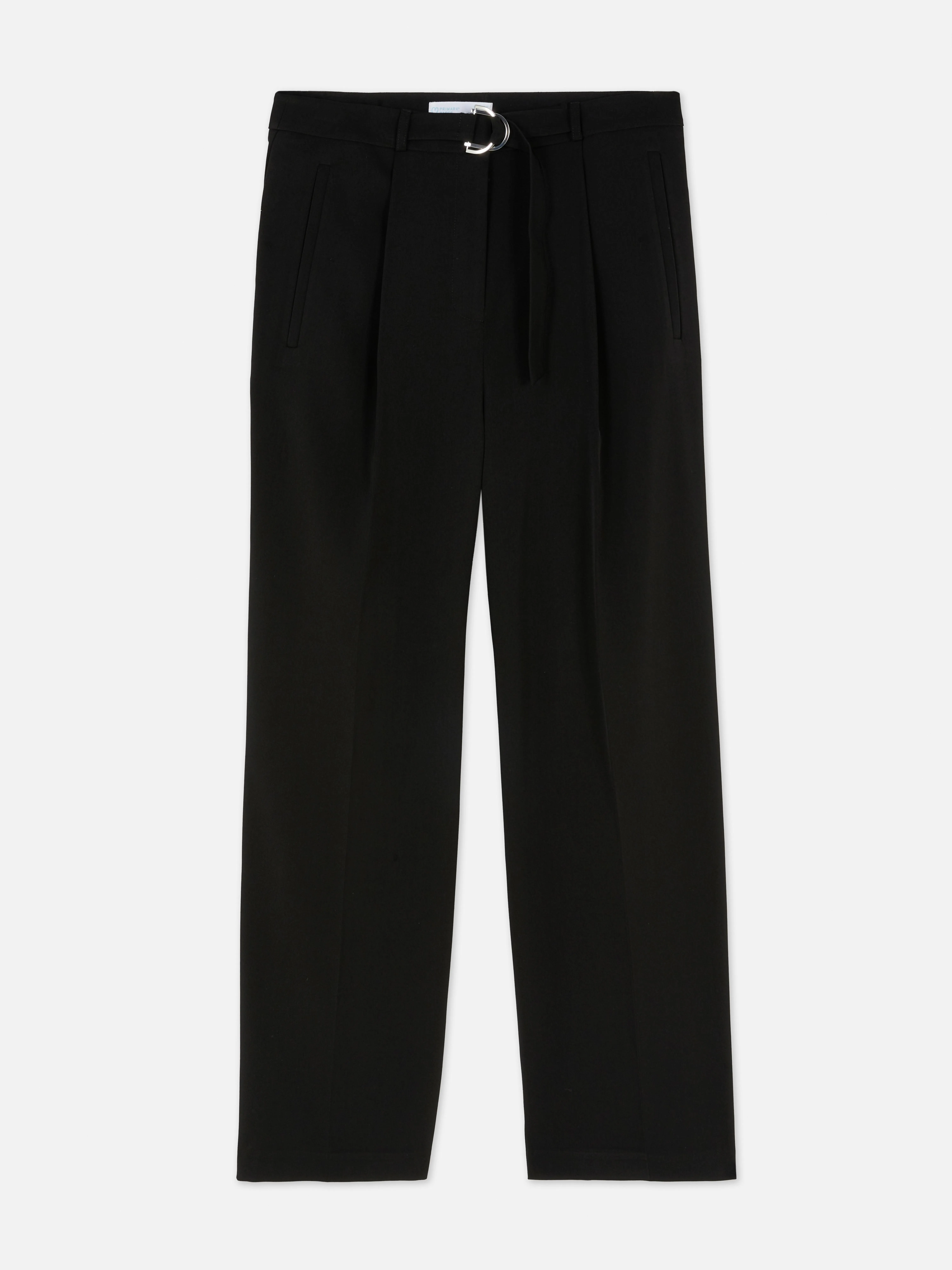 Pantalones de vestir con anilla en «D» en la cintura