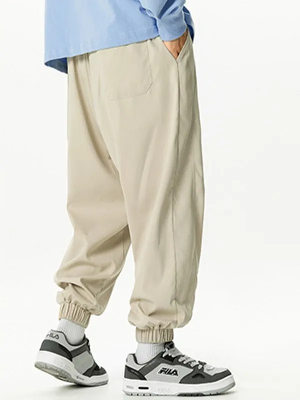 Pantalones jogger casuales sueltos con estampado de letras para hombre