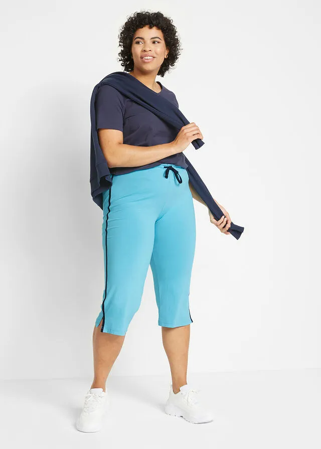 PANTALóN CAPRI DEPORTIVO, PITILLO (2 UNIDADES) AZUL CARIBEBLANCO