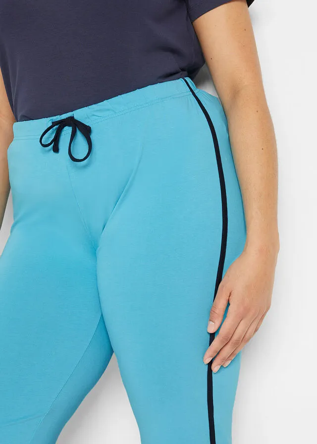 PANTALóN CAPRI DEPORTIVO, PITILLO (2 UNIDADES) AZUL CARIBEBLANCO