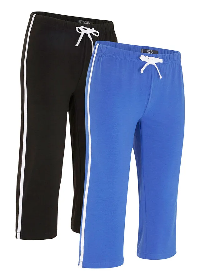 PANTALóN CAPRI DEPORTIVO, PITILLO (2 UNIDADES) AZUL ZAFIRONEGRO