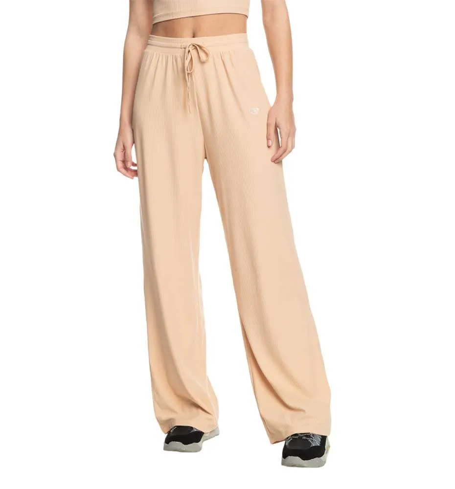 Pantalón Casual_Mujer_ROXY Rise & Vibe Rib Wide Leg Pants