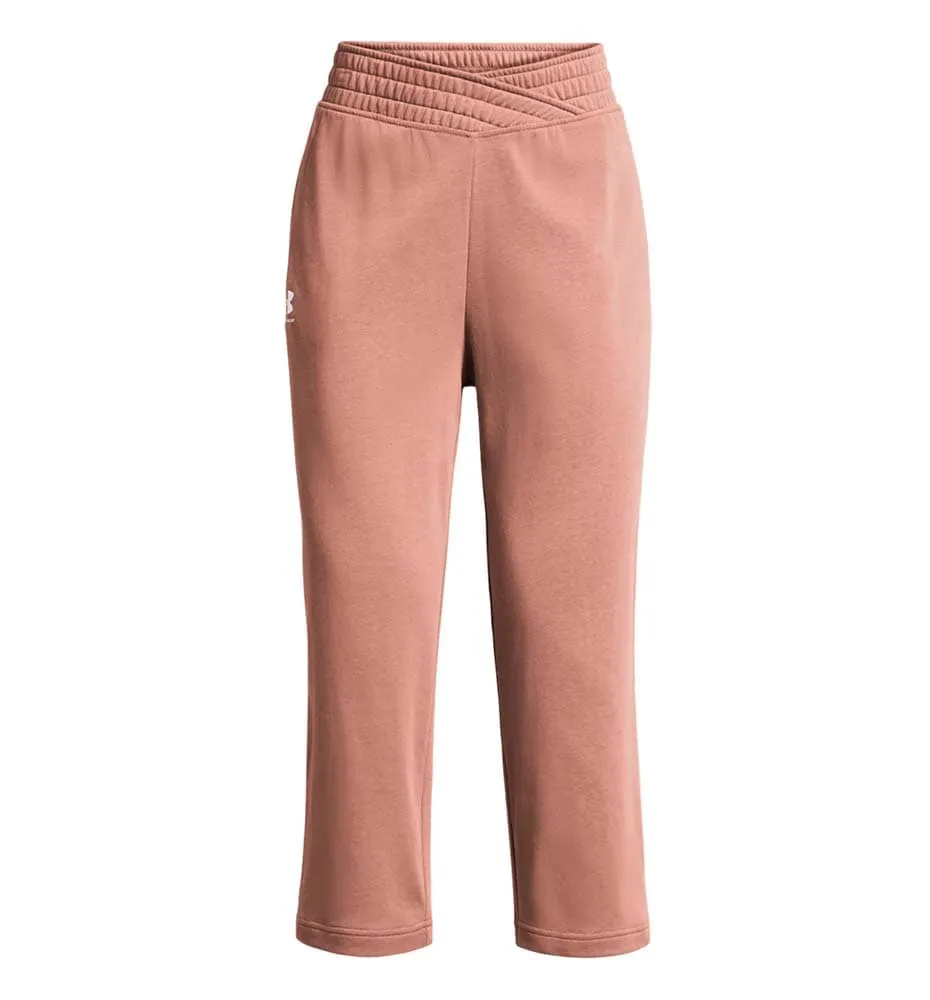 Pantalón Fitness_Mujer_UNDER ARMOUR Ua Rival Terry Crop Wide Leg