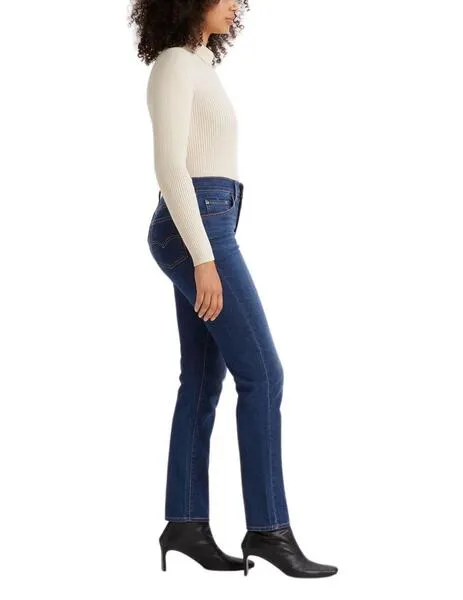 Pantalón Levi's® 724 High Rise Straight Chelsea Carbon Glow