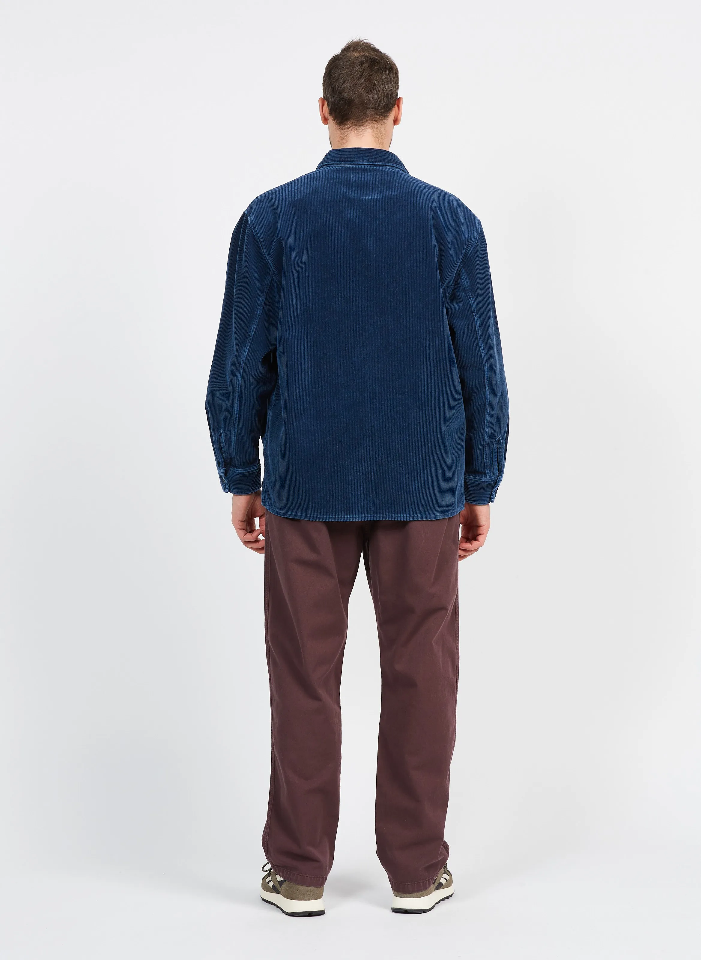 Pantalón recto de algodón orgánico en violeta