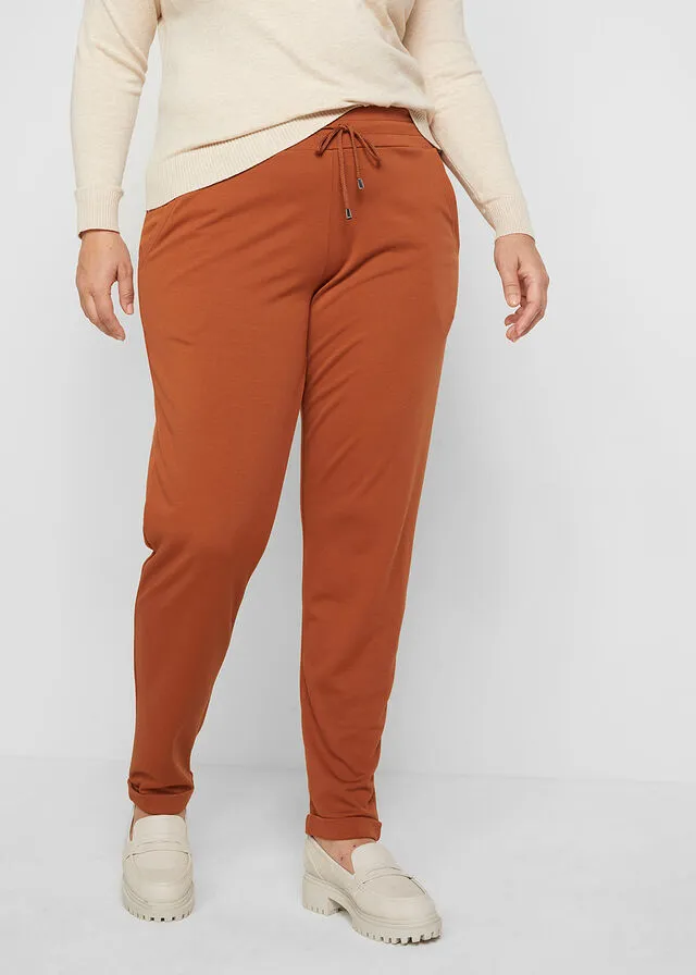 Pantalón sin cierre Punto di Roma con cintura elástica Musgo oscuro