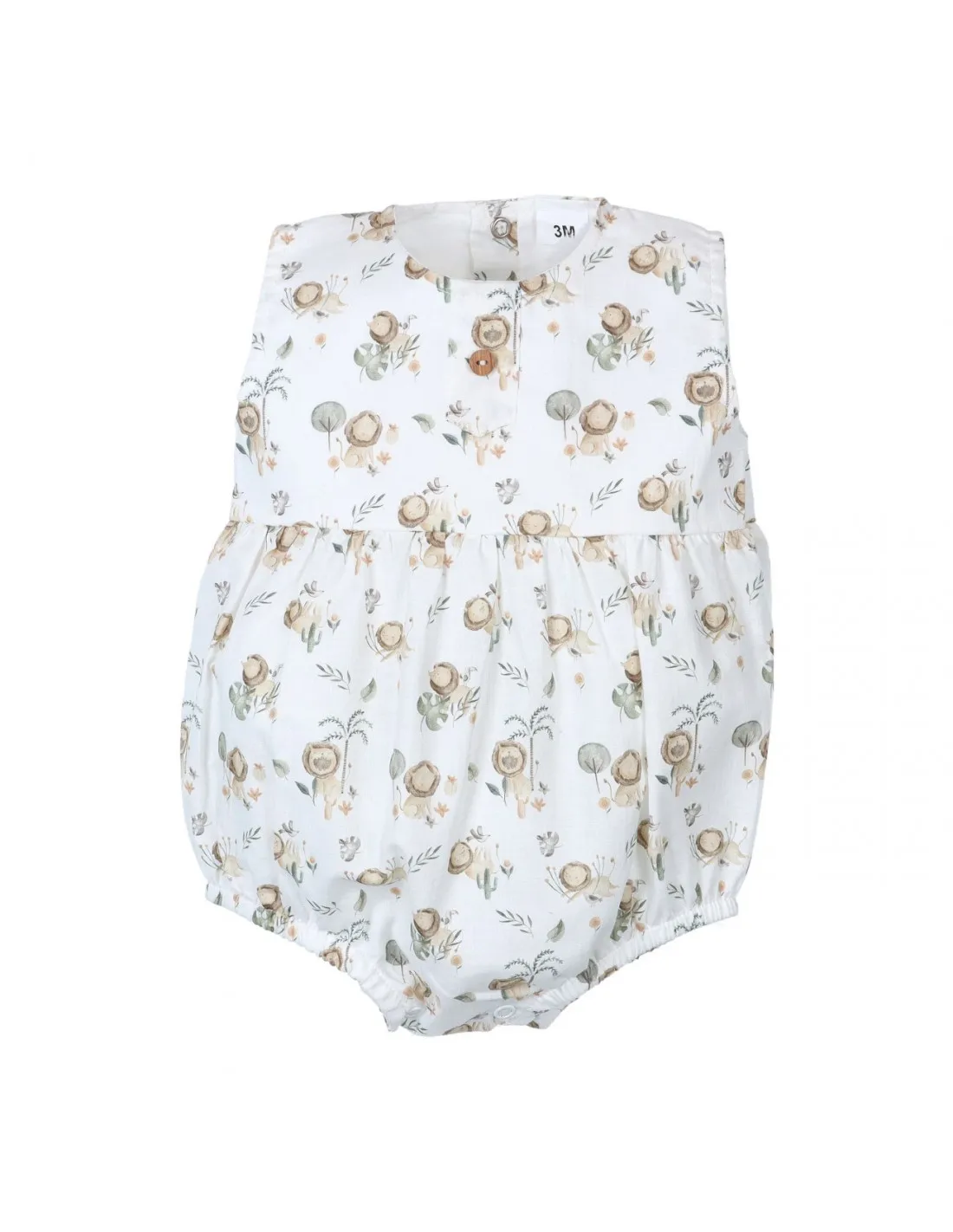 Pelele para bebé Lion de Popys