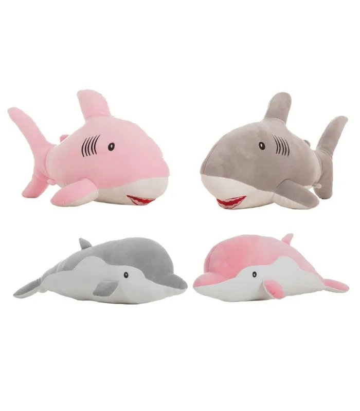Peluche Delfin y Tiburón Extrasuave